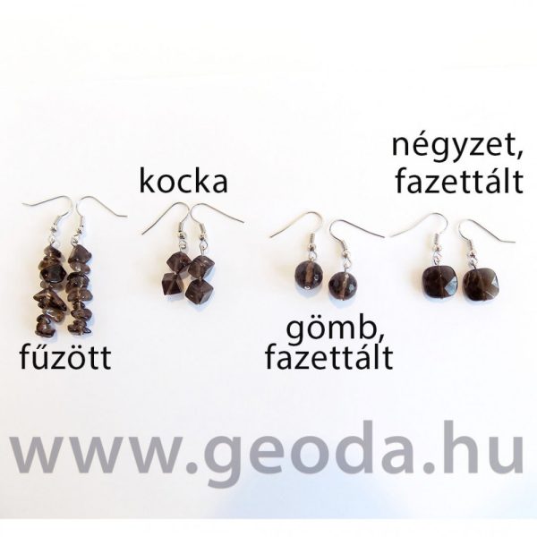 Füstkvarc (nyaklánc, karkötő, fülbevaló) - Image 9